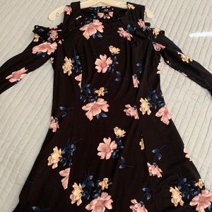 Off the shoulder flower dress